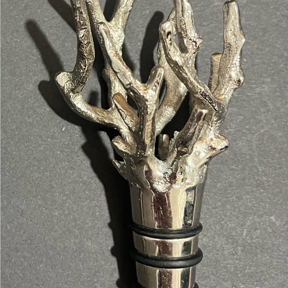 Michael Aram silver Coral Wine Bottle Stopper